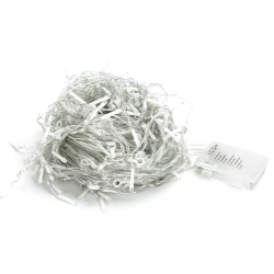 Lampki choinkowe sople fala 200LED na 3 baterie AA, Ciepłe 3M